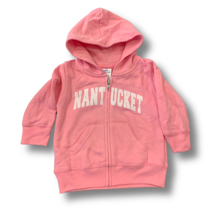 Baby pink hot sale zip hoodie